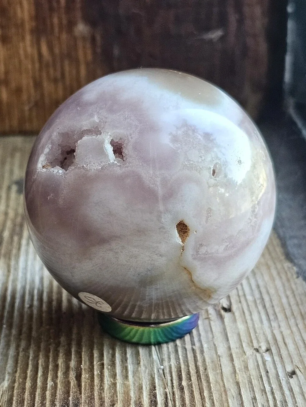 AAA Pink Amethyst Crystal Sphere 3D Flower Agate Inclusions Madagascar Stunning
